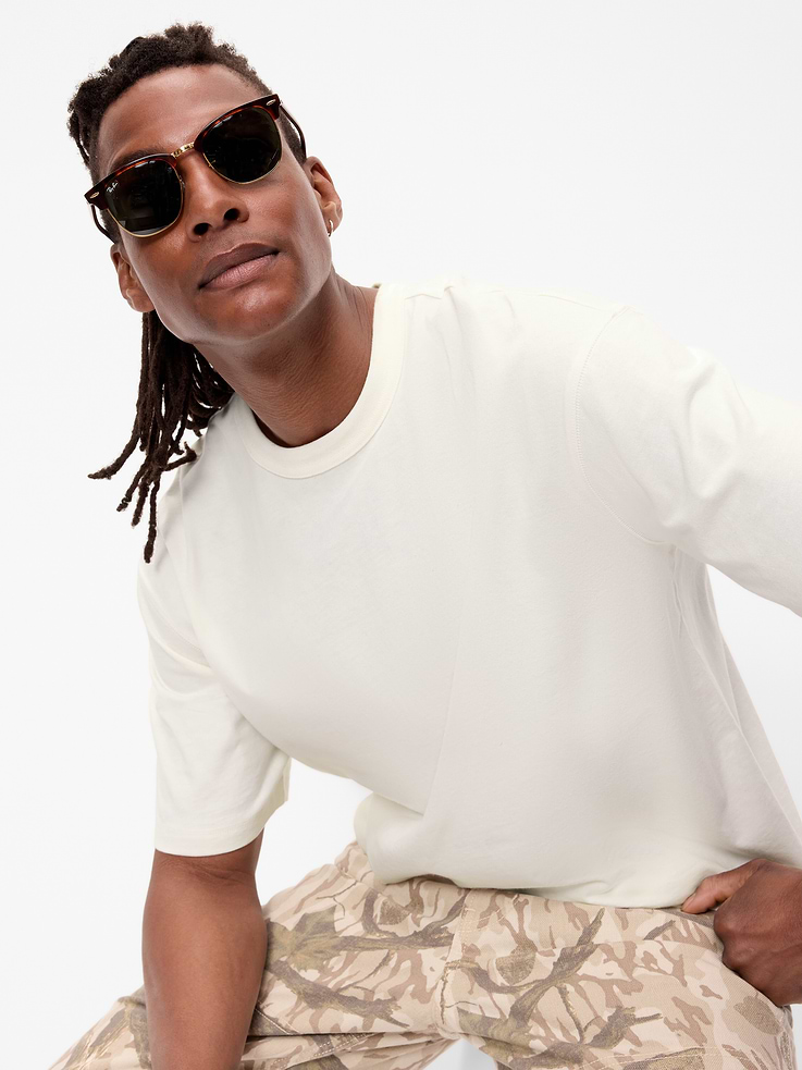 Image number 3 showing, Garment-Dyed Heavyweight Cropped T-Shirt