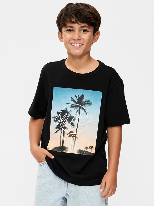 Short-Sleeve Logo-Graphic T-Shirt for Boys