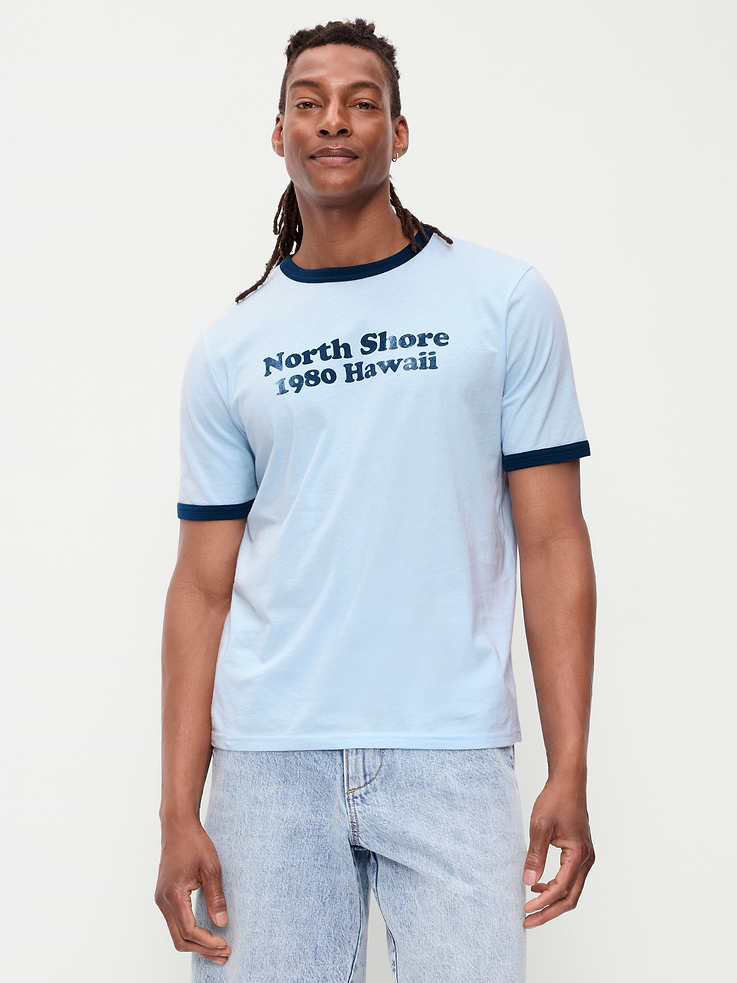 Image number 1 showing, Graphic Ringer T-Shirt