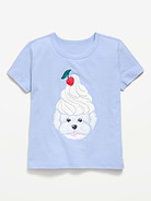 Image number 1 showing, Short-Sleeve Graphic T-Shirt for Girls