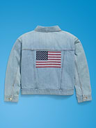 Image number 4 showing, Old Navy x Disney Mickey Mouse Gender-Neutral Denim Trucker Jacket for Kids