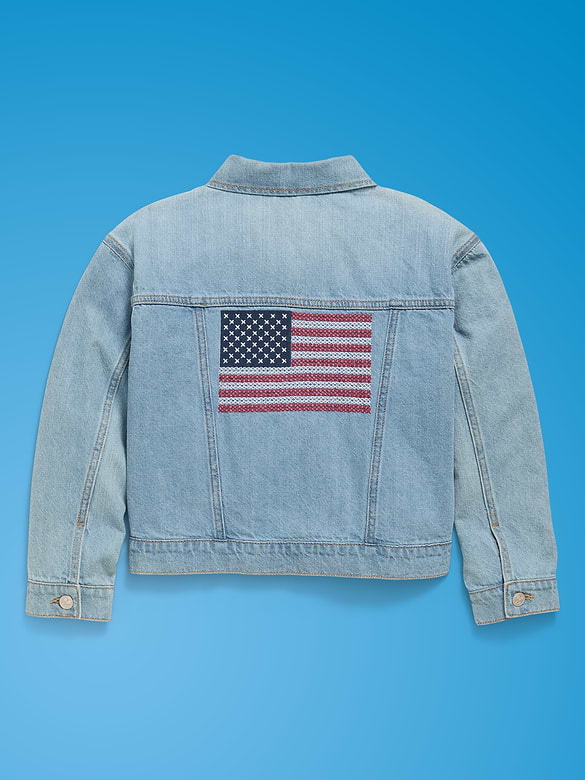 Old Navy x Disney Mickey Mouse Gender-Neutral Denim Trucker Jacket for Kids