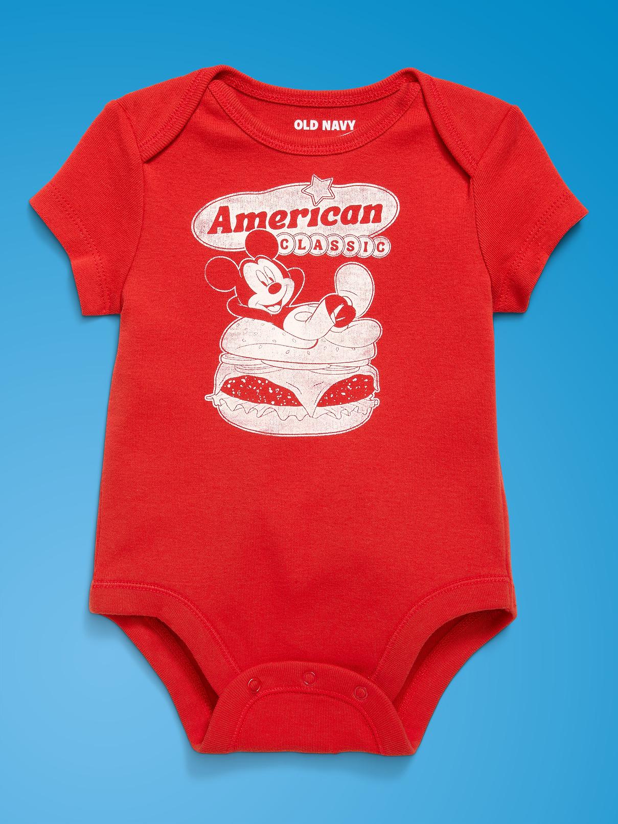 Image number 2 showing, Old Navy x Disney Mickey Mouse Short-Sleeve Unisex Graphic Bodysuit for Baby