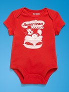 Image number 1 showing, Old Navy x Disney Mickey Mouse Short-Sleeve Unisex Graphic Bodysuit for Baby