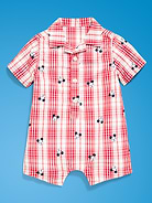 Image number 3 showing, Old Navy x Disney Mickey Mouse Collared One-Piece Romper for Baby