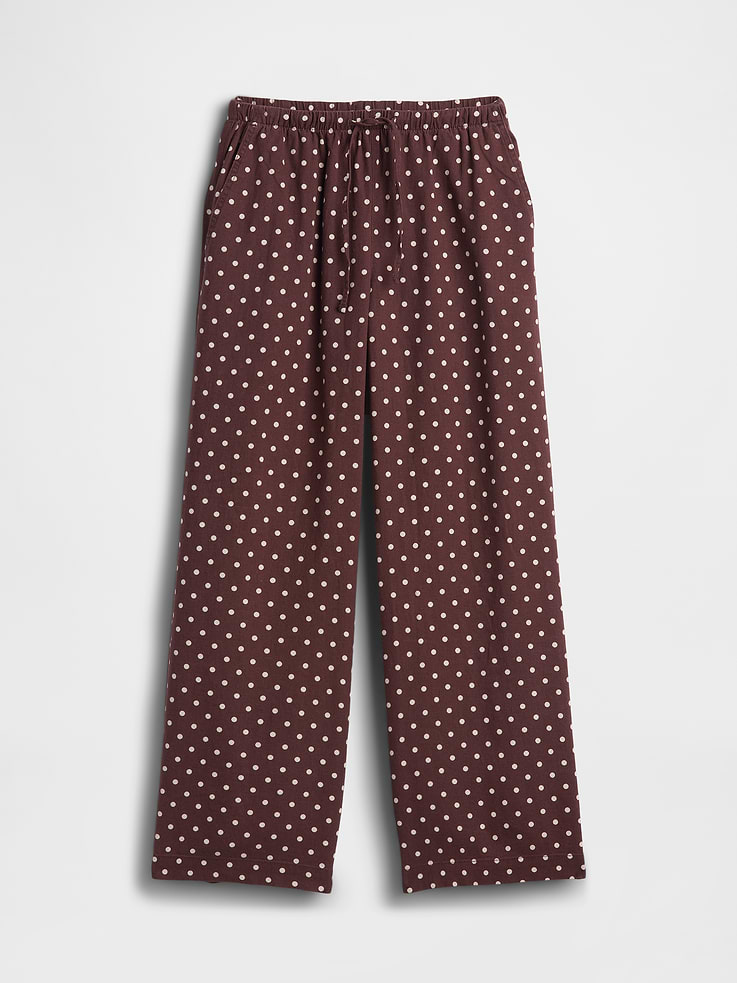 Image number 7 showing, Mid Rise Pull-On Wide-Leg Linen-Blend Pants