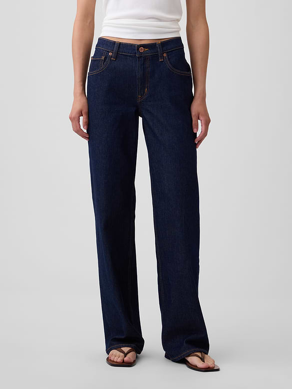 Low Rise '90s Loose Jeans