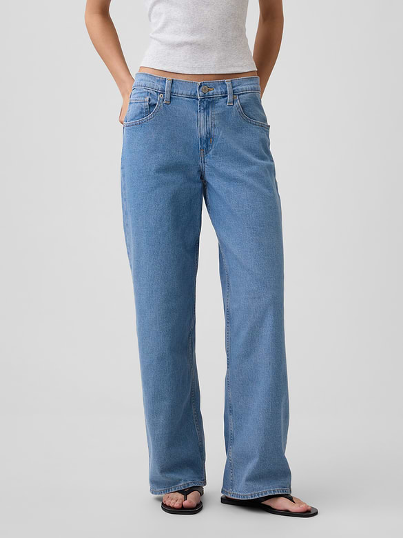 Low Rise '90s Loose Jeans
