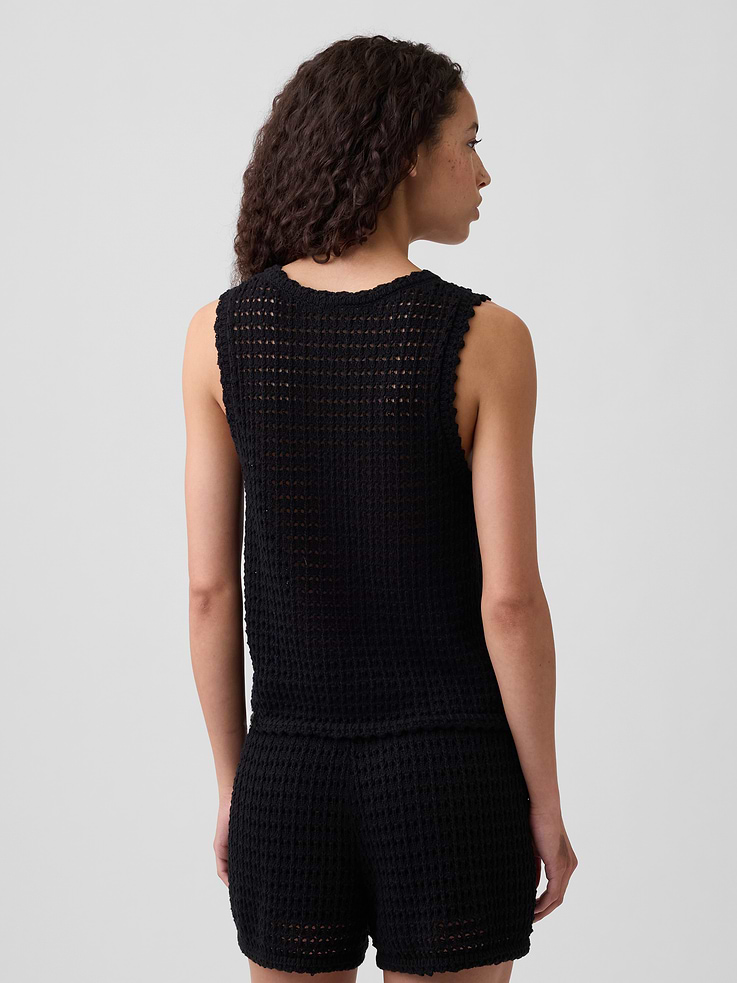 Image number 2 showing, Crochet Shell Tank