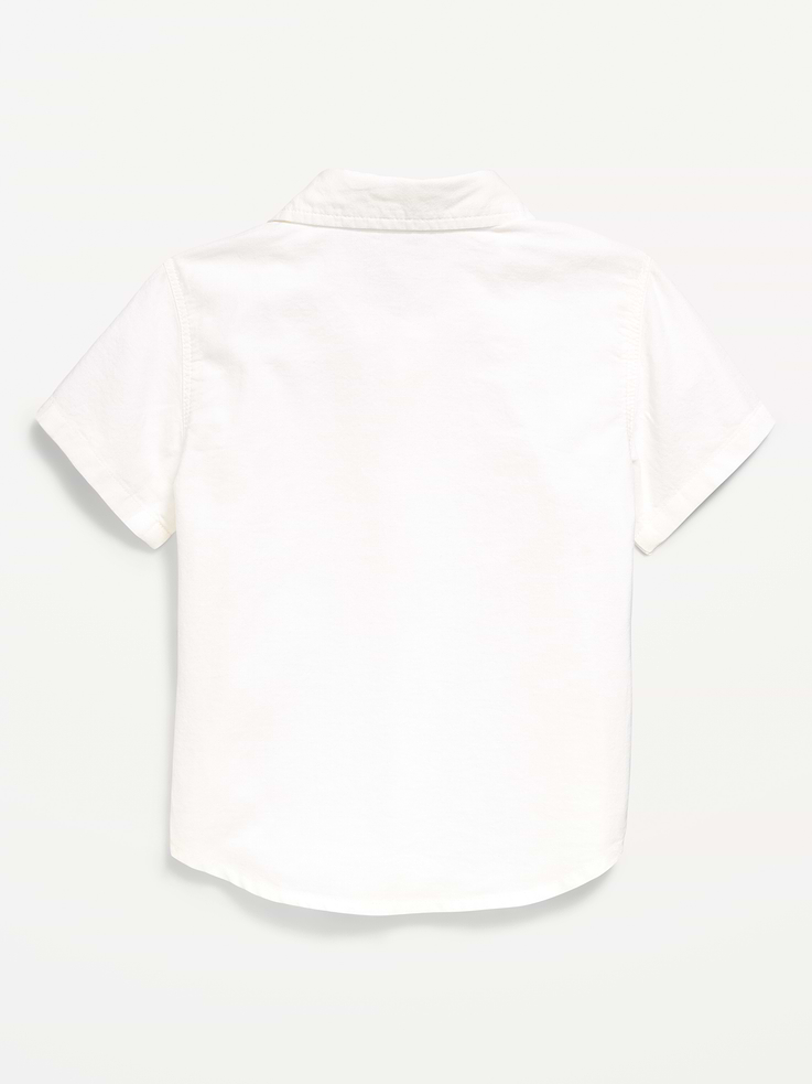 Image 3 of 3, Short-Sleeve Oxford Shirt for Toddler Boys