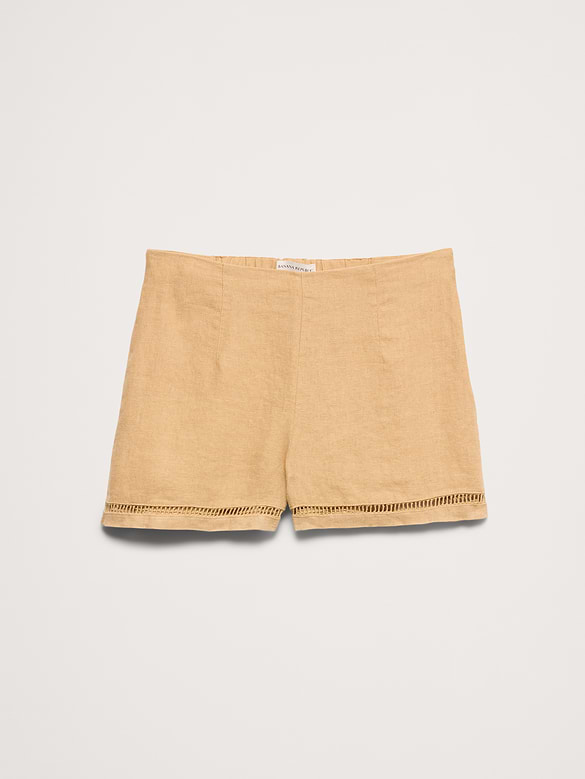 High-Rise 3" Linen Short