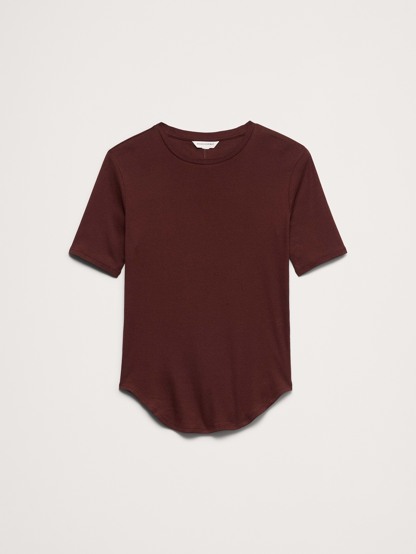 L'image numéro 4 présente T-shirt à manches aux coudes en coton léger