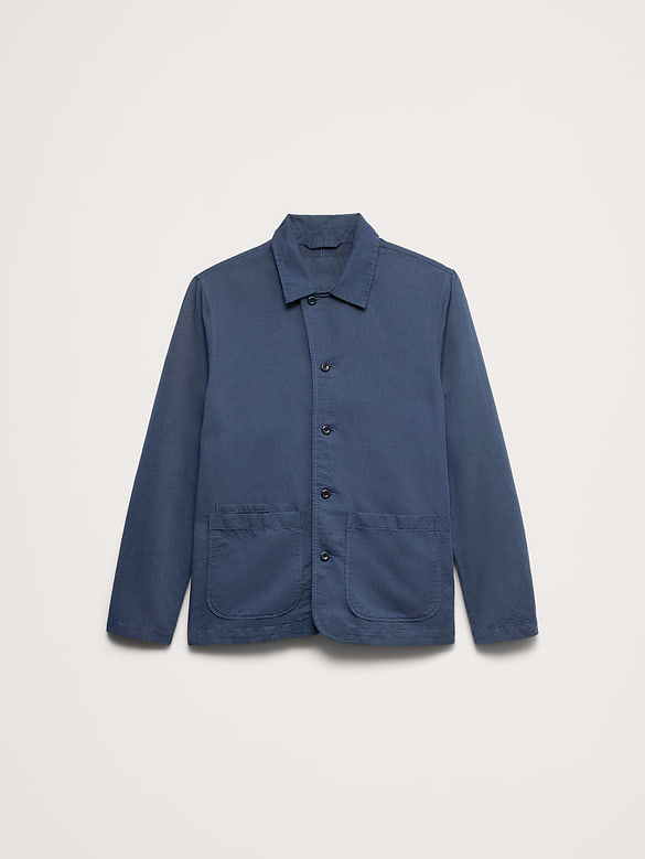 Italian Linen-Cotton Shirt Jacket