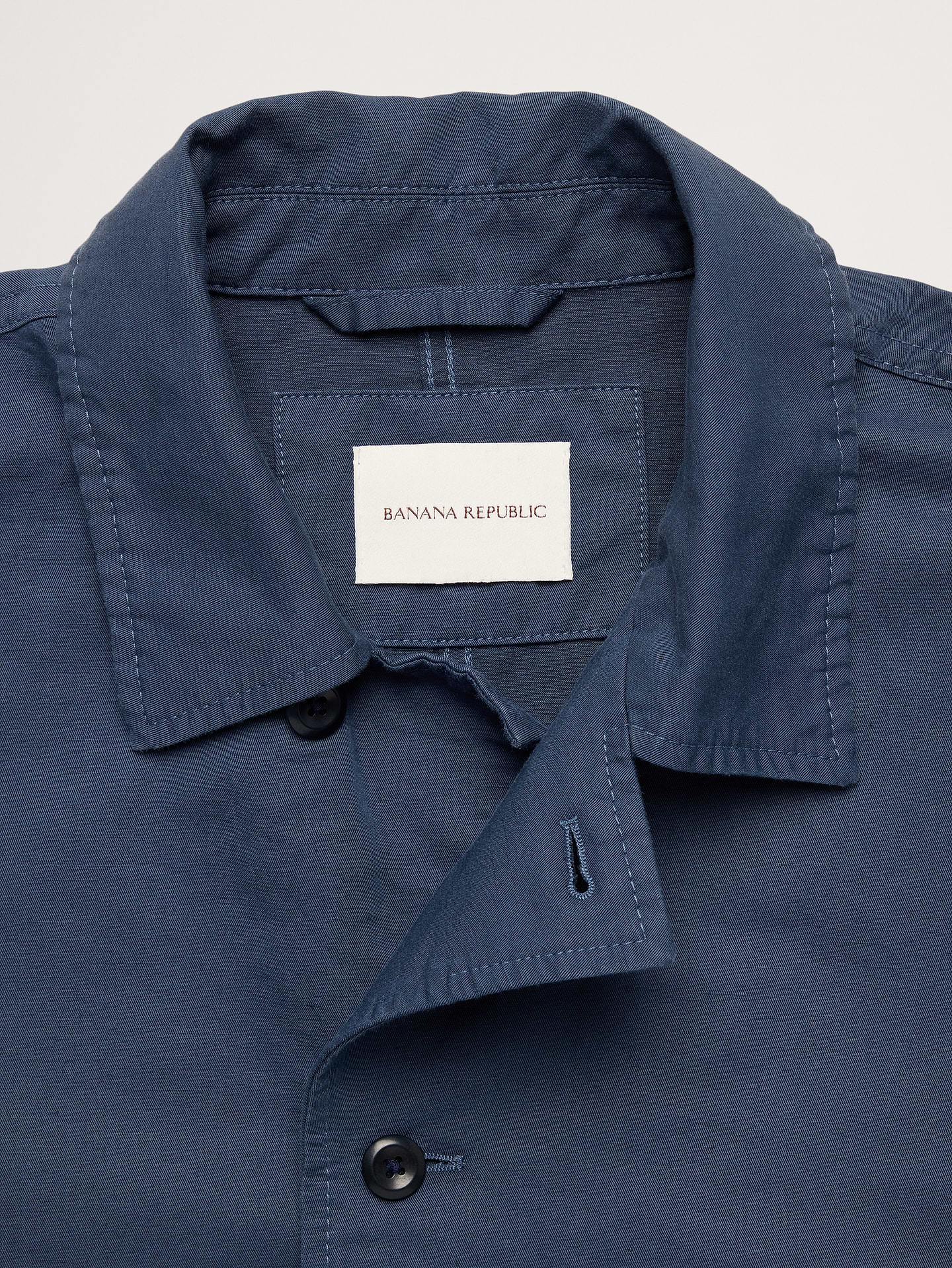 Image number 6 showing, Italian Linen-Cotton Shirt Jacket