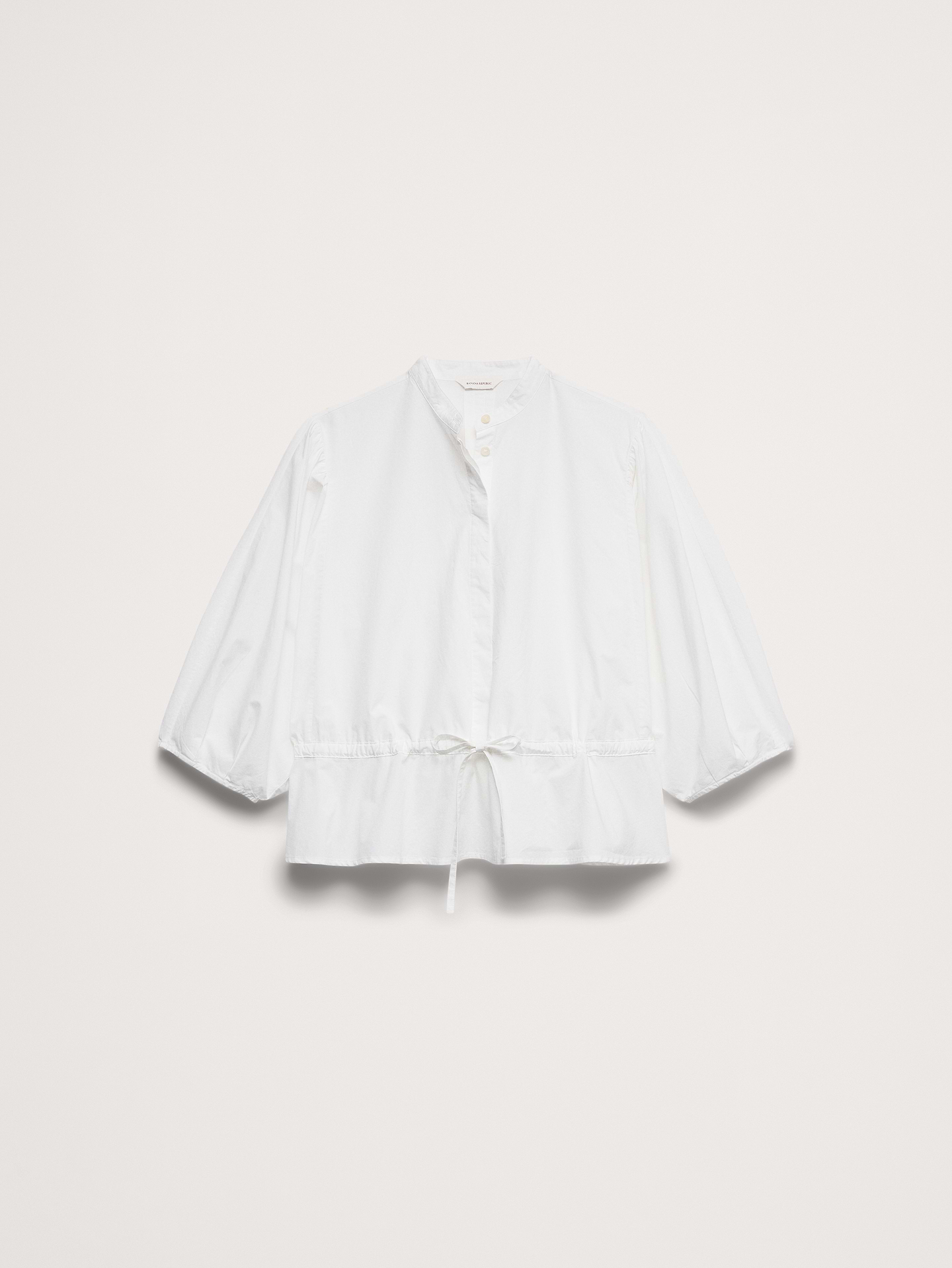 Image number 7 showing, Cotton Poplin Tie-Waist Top