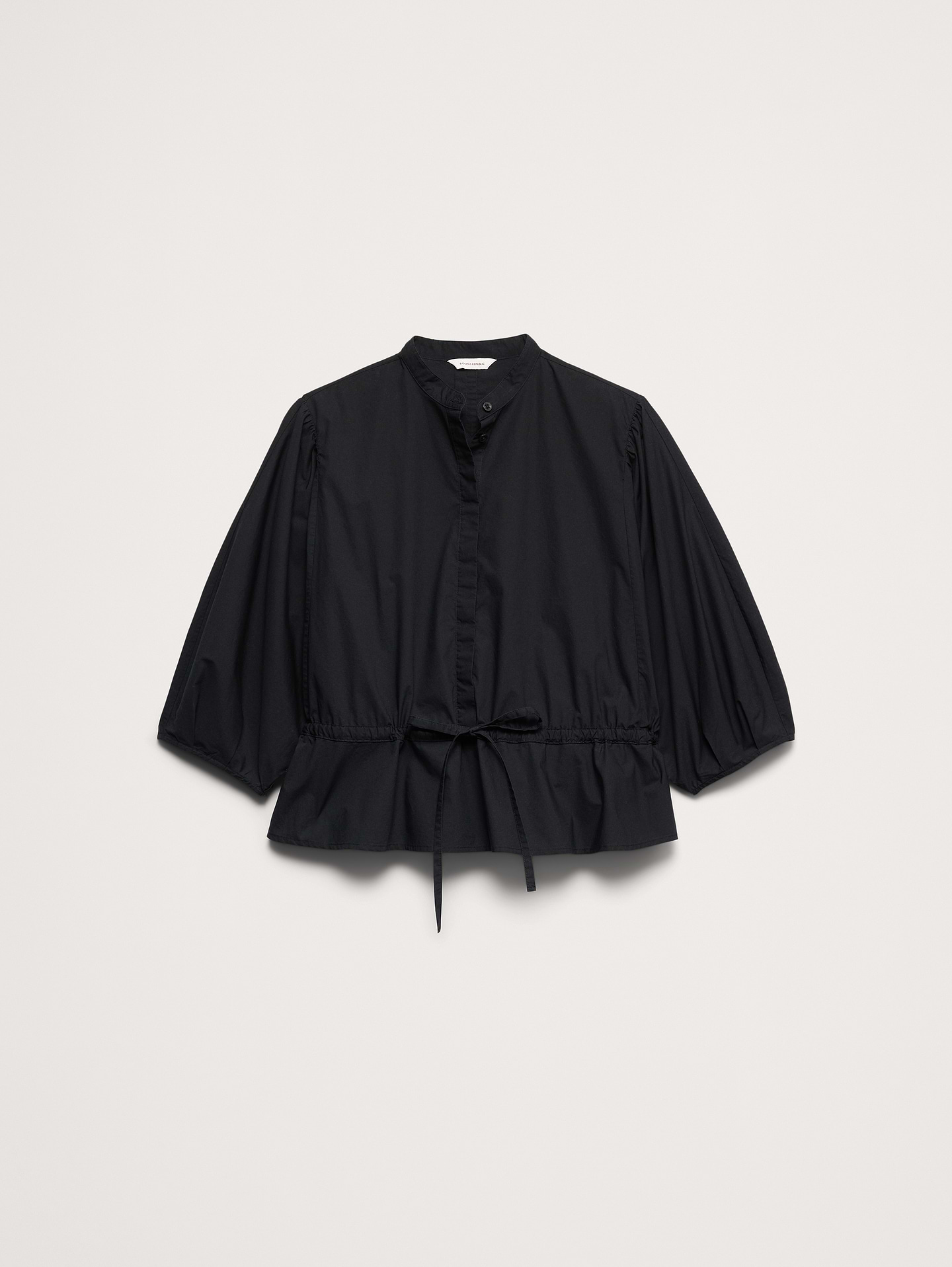 Image number 7 showing, Cotton Poplin Tie-Waist Top