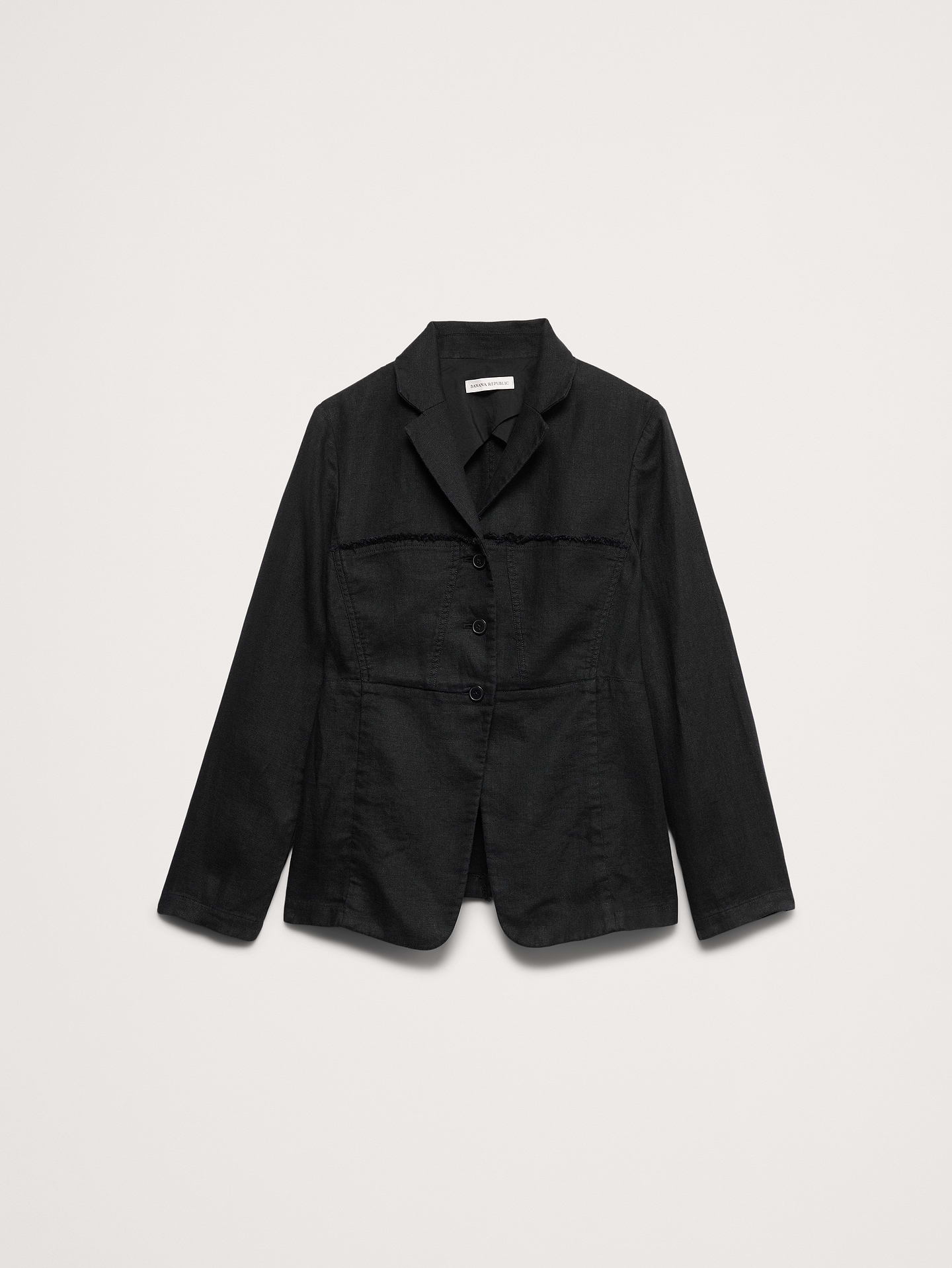 L'image numéro 5 présente Blazer en lin à franges