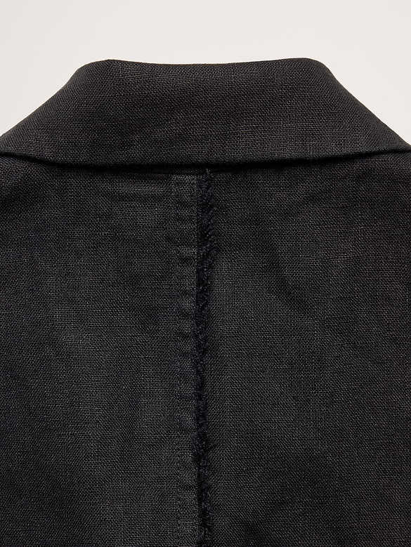 Fringe Linen Blazer