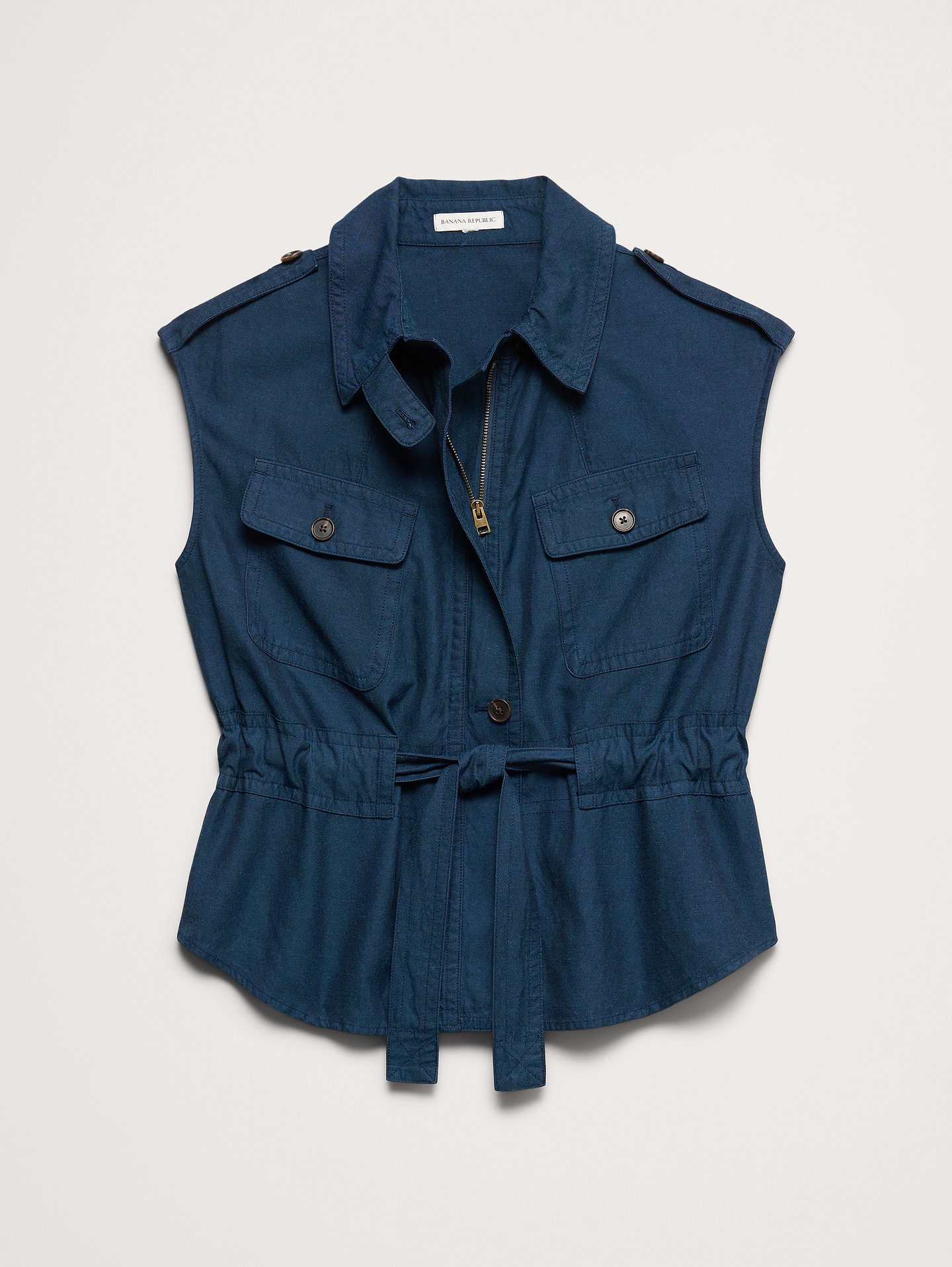L'image numéro 5 présente Veste utilitaire en TENCEL™, coton et lin
