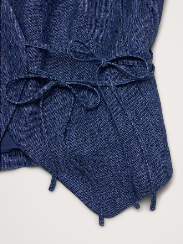 Linen Wrap Vest