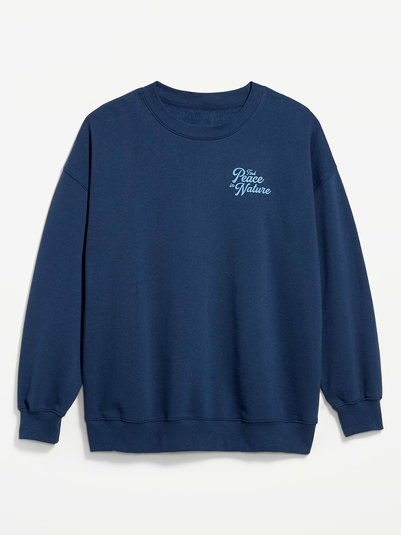 SoComfy Oversized Crew-Neck Sweatshirt