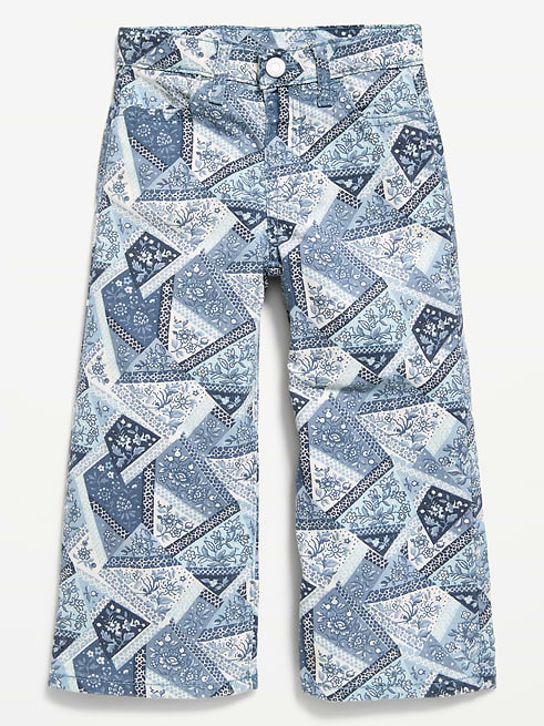 Printed Printed Super Baggy Wide-Leg Jeans for Toddler Girls on clearance at Old Navy — 50% off