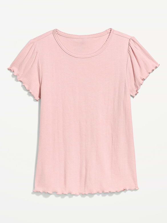 Lettuce-Edge Pointelle Top