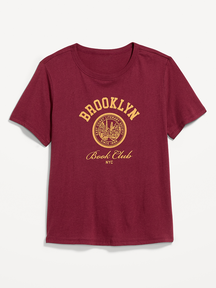 L'image numéro 5 présente T-shirt passe-partout ras du cou à imprimé