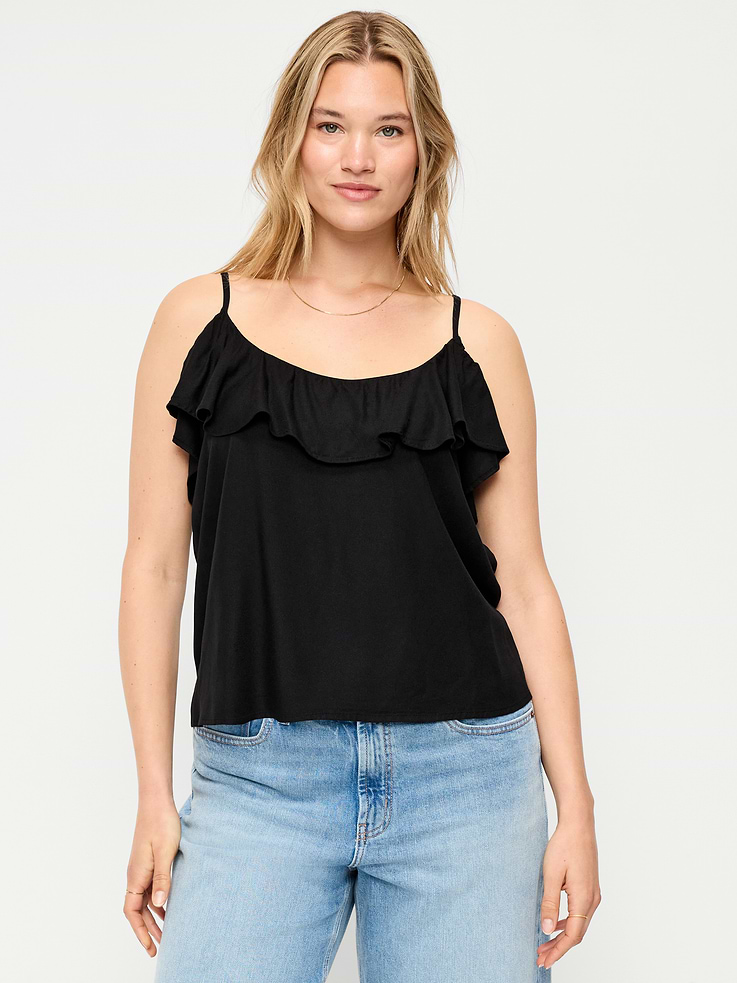 Image number 5 showing, Ruffle-Front Tank Top