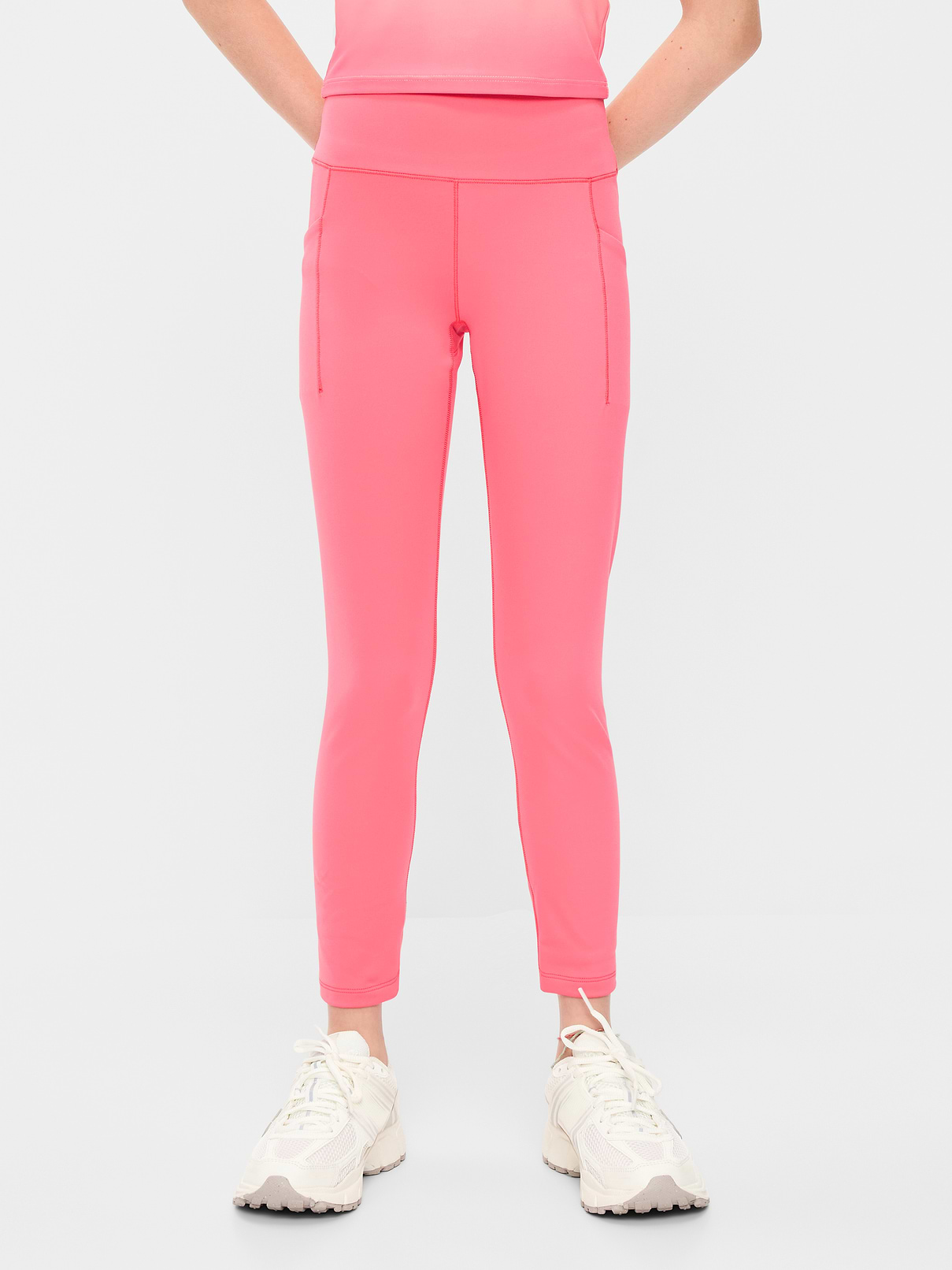 Image number 1 showing, High-Waisted StudioSmooth 7/8 Leggings for Girls