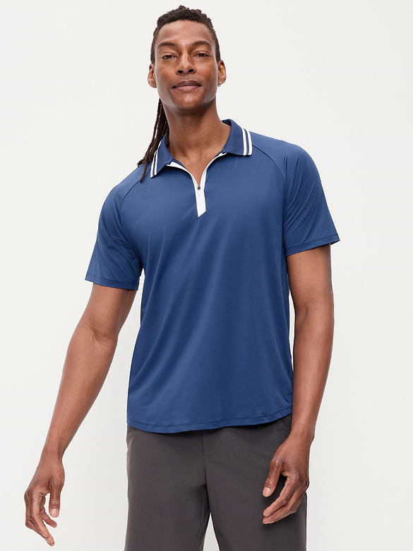 Modern Tech Zip Polo
