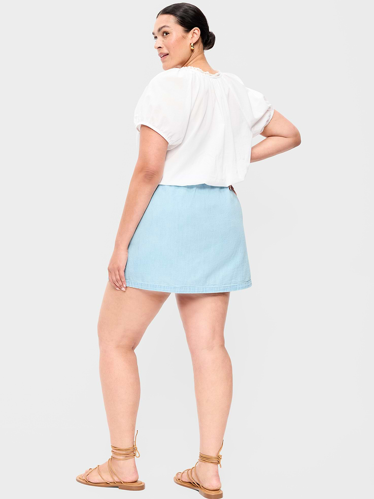 Image number 8 showing, Denim Micro Skort