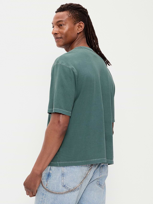 Garment-Dyed Heavyweight Cropped T-Shirt