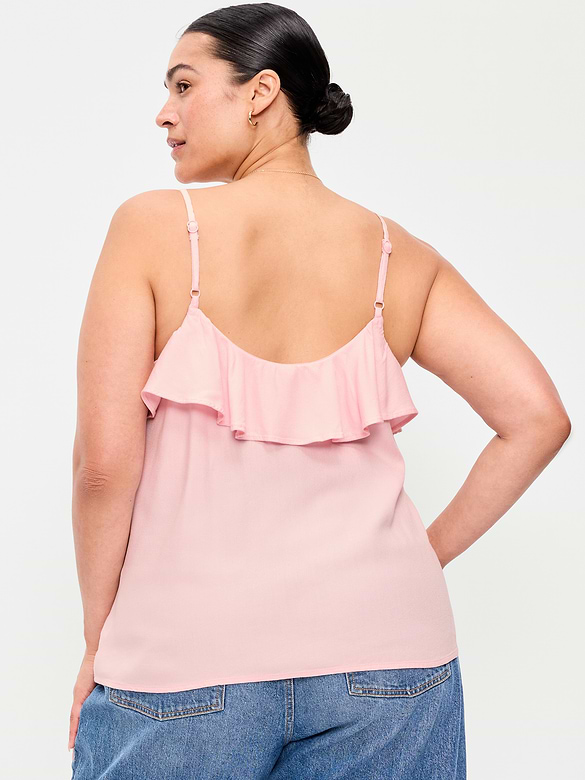 Sleeveless Ruffle Tank Top