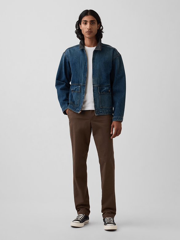 Modern Straight Khakis