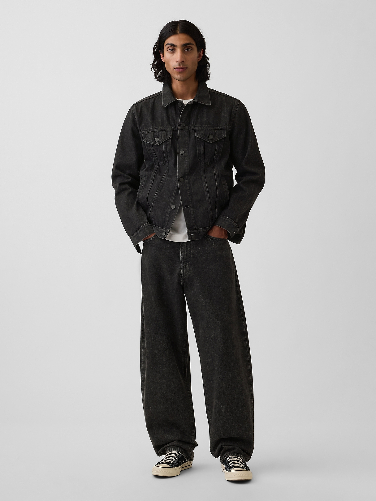トップス comfortable reason BLACK DENIM JACKET トップス comfortable reason BLACK DENIM JACKET COMFORTABLE REASON
