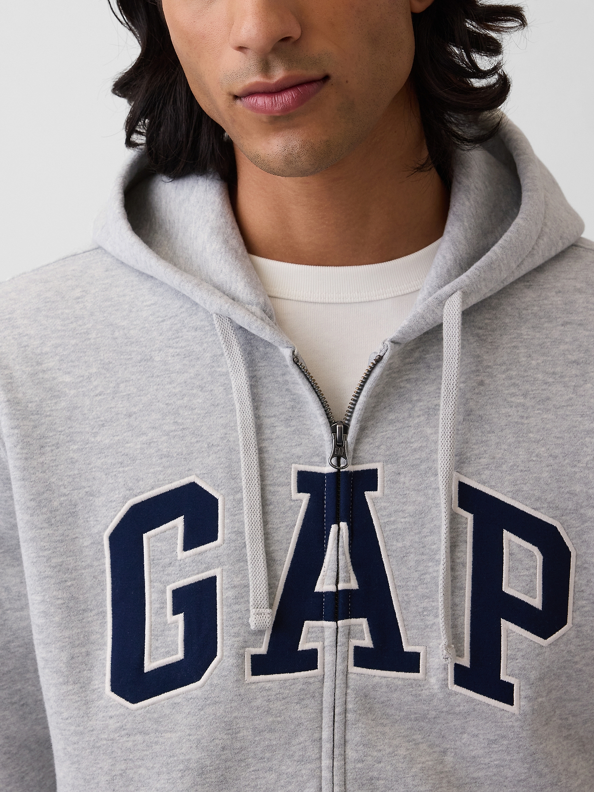 Adult VintageSoft Arch Logo Zip Hoodie | Gap
