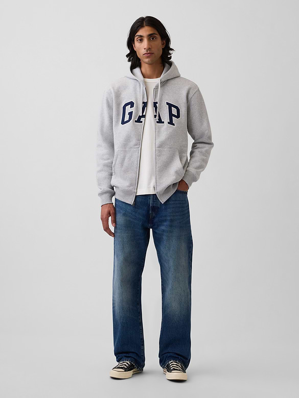 Adult VintageSoft Arch Logo Zip Hoodie