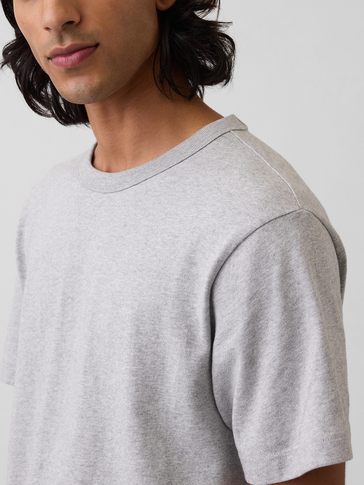 GAP グレー Tシャツ Adult Heavyweight Relaxed T-Shirt | Gap