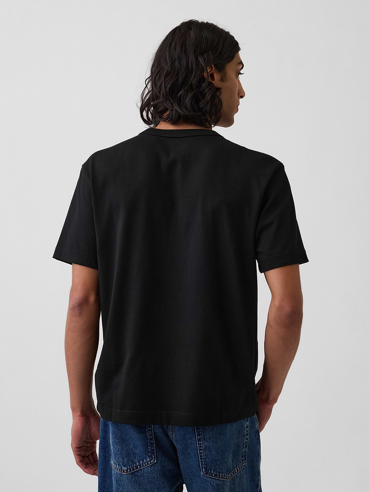 L'image numéro 3 présente T-shirt décontracté en tissu épais pour Adulte