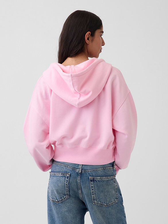 VintageSoft Wedge Zip Hoodie