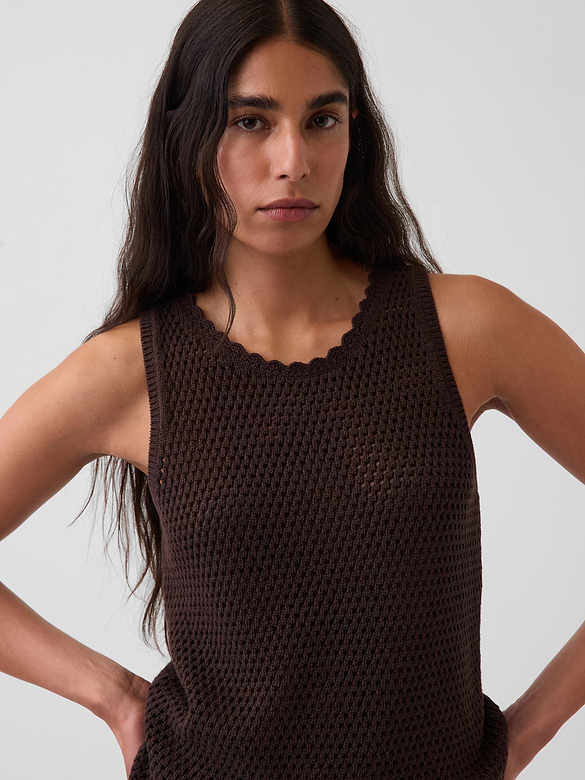 100% Cotton Crochet Tank Top