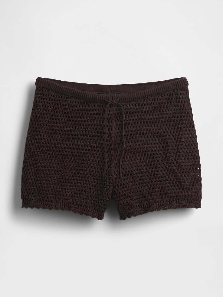 Image number 6 showing, 100% Cotton Crochet Easy Shorts