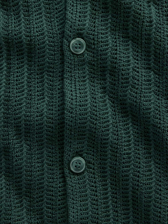 Textured Relaxed Sweater Shirt