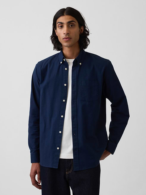 gap dress shirts Womens Classic Shirt Blue Crystal XS : Clothing, Shoes & Jewelry Hits at the hip Women's Organic Cotton Poplin Big