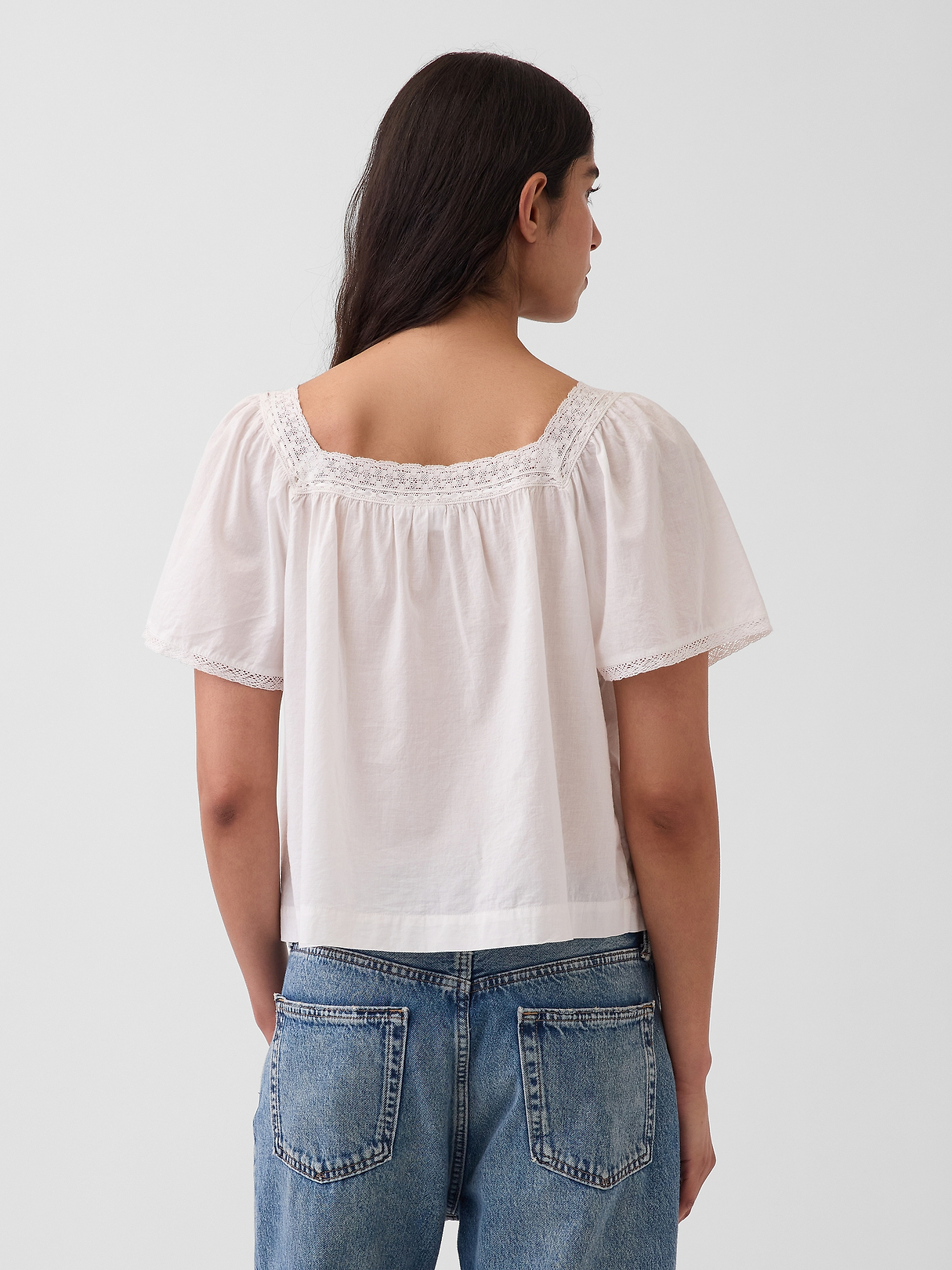 Neck- Swing Top- | Gap