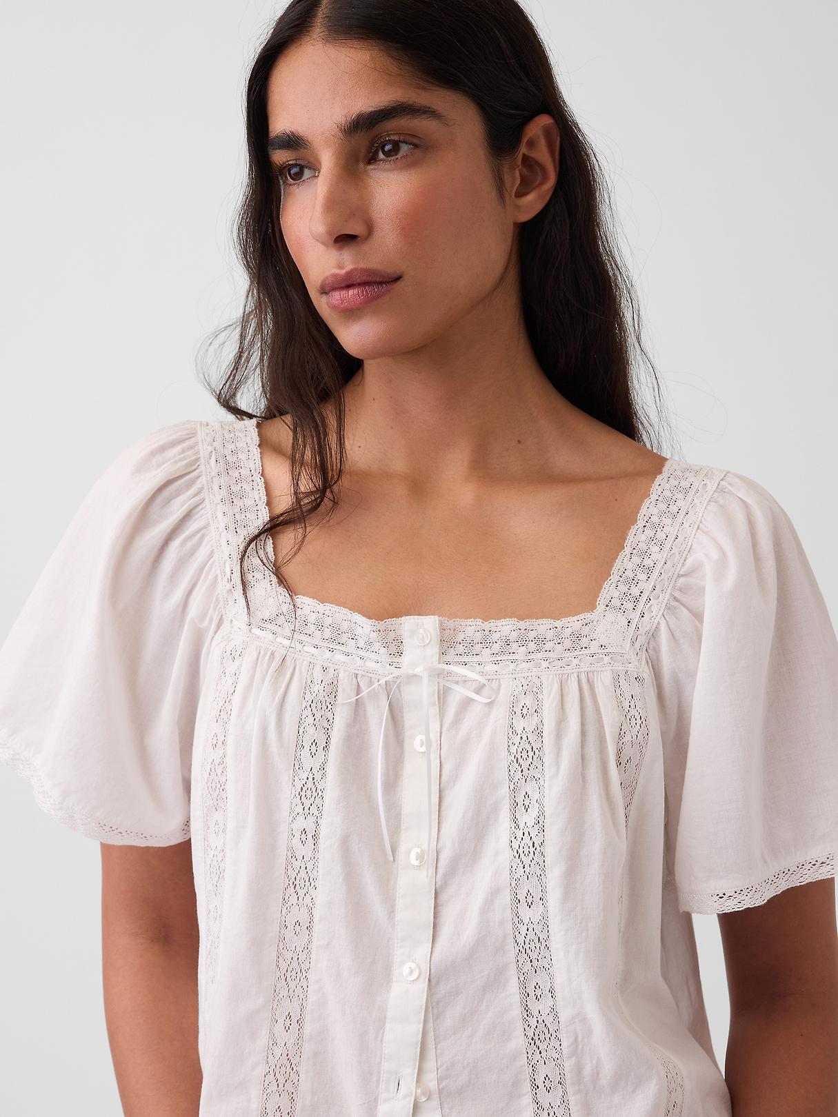 トップス n Neck- Swing Top- | Gap