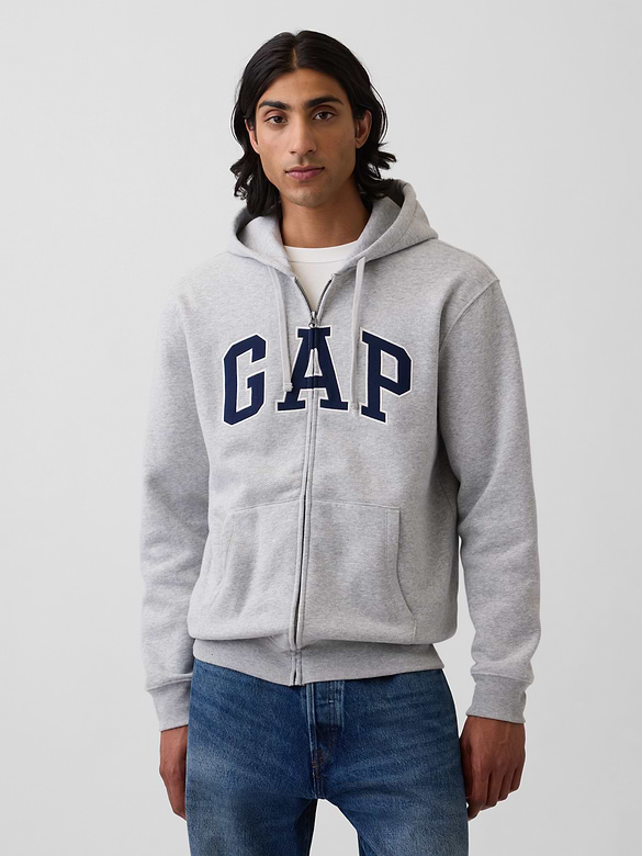 Adult VintageSoft Arch Logo Zip Hoodie