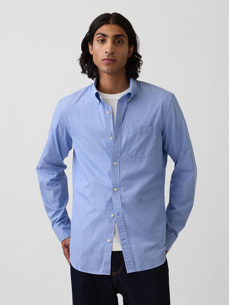 Image number 1 showing, Organic Cotton Poplin Classic Shirt