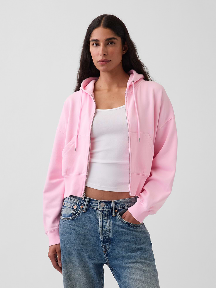 Image number 1 showing, VintageSoft Wedge Zip Hoodie
